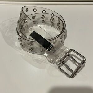 Clear Double Grommet Belt